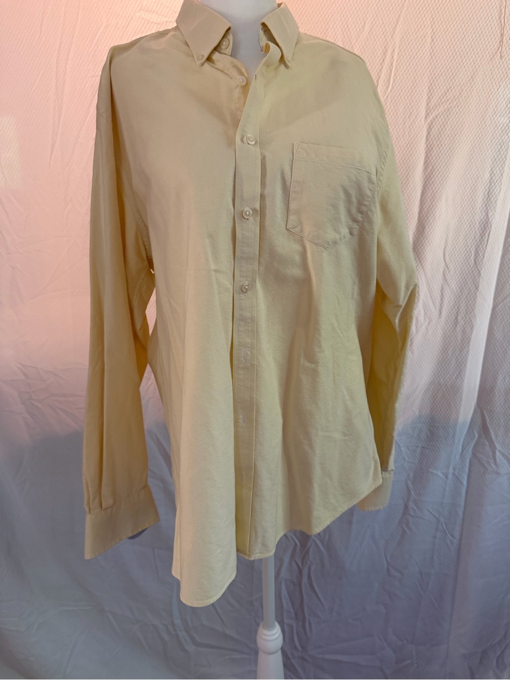 Charles Tyrwhitt Yellow Long-Sleeve Dress Shirt